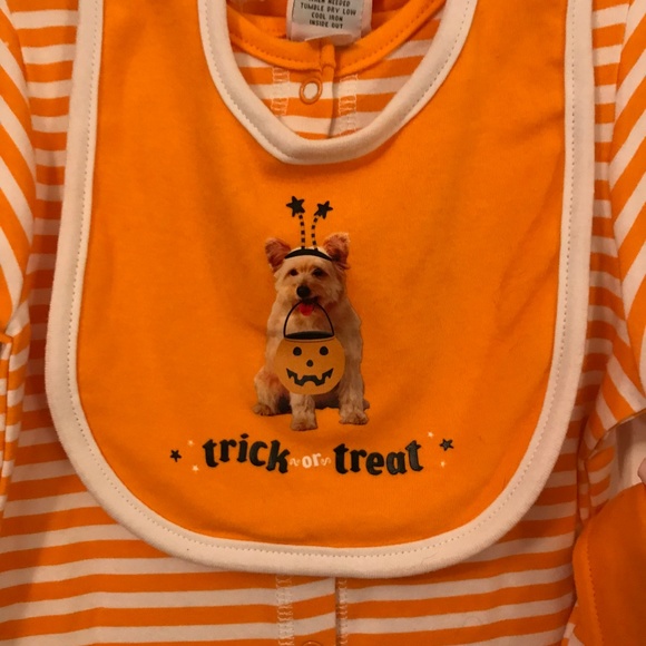 Baby Halloween 3-Piece Coverall Set 3 Months NWT - Picture 2 of 5